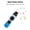 Blue White Gradient, variant on M Buder Double Flute Hole Kazoo Flute Musical Instrument for Kids Adults Beginners Blue White Gradient 4.72 inches / 12 cm