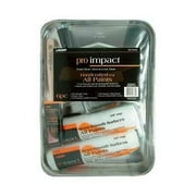 Linzer Pro Impact Metal 9 in. 9 in. Paint Tray Set