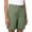 Green, variant on Only Moment Plus Size Summer Shorts cool silk cotton High Waisted Elastic Running Shorts with Pockets for Gym Casual Red,2XL