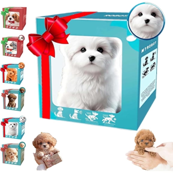2026 Upgrade Realistic Robot Puppy, Realistic Robot Puppy, 2026 Upgrade Robot Puppy, Realistic Pet Toy for Pet Lovers Walking, Barking, Tail Wagging