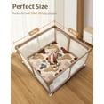 thumbnail image 2 of HearthHarmony Baby Play Mats for Floor, 47x47 Playpen Mat, Thicken Cushioning Padding Foam Playmate for Baby and Toddlers Infants, Non-Slip & Machine Washable, Boho Design, 2 of 14