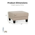 thumbnail image 2 of Furniture of America Fayen Modern Boucle Fabric Storage Ottoman, Beige, 2 of 11