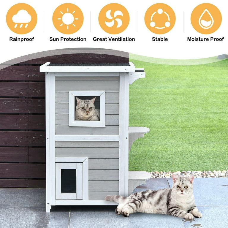 Walmart outdoor cat houses top