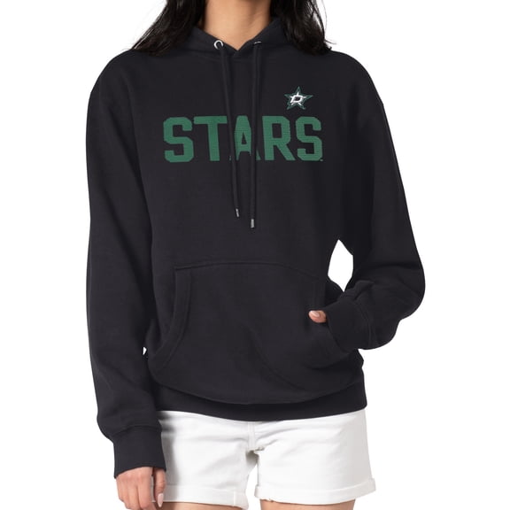 Women's G-III 4Her by Carl Banks Black Dallas Stars Dot Print Pullover Hoodie