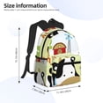 thumbnail image 2 of Pofeuu Farmfield with Cute Animals Print Laptop Backpack Travel Canvas Backpack for School Lightweight and Comfortable Backpack College Backpack Schoolbag, 2 of 6