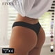 thumbnail image 2 of FINETOO-ropa interior de satén de seda sin costuras para mujer, tangas de cintura baja, Bikini Sexy de Color sólido, lencería íntima elástica, 4 piezas, 2 of 5