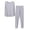 Grey, variant on Women's Thermal Underwear Long Top & Bottom Set Solid Color MM Plus Plus Size Long Underwear Wool Plus Light Velvet