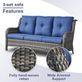 thumbnail image 5 of POCASSY 8 Piece Rattan Outdoor Conversation Furniture Set Wicker Sofa Seating Group with Cushions for Backyord, Garden, Pool, 5 of 10