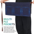 thumbnail image 3 of Raindrops Cotton Denim Half Waist Apron with Multiple Pockets for Restaurant Servers and Kitchen Use, 3 of 7