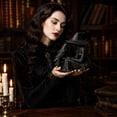 thumbnail image 5 of 3D Printed Witch & Raven Figurine – Black Witch Statue with Hat Gothic Sculpture for Desk, Shelf, Halloween Decor, Dark Art Collectible, Mini 3D Printed Ornament, 3.2in Tall, 5 of 5