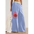 thumbnail image 5 of TinyCribz Women's Floral Wide Leg Pants – Drawstring Elastic Waist XL, 5 of 5