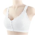 thumbnail image 3 of Otvok Womens Comfortable Soft Solid Color Front Open Button Underwear Plus Size Bra Secondary Breast, 3 of 6