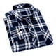 thumbnail image 1 of Camisa a cuadros para hombre, cuello vuelto, manga larga, botón de una sola fila, Top clásico para hombres y niños, 1 of 5