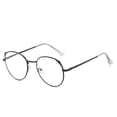 thumbnail image 1 of Gafas de miopía con forma de oreja de gato y espejo plano antiluz azul para mujer, estilo niña, bonitas gafas de miopía con forma de ojo de gato y espejo terminado, 1 of 5