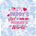 thumbnail image 4 of Inktastic Valentine's Day I'm My Daddy's Girl and My Mommy's World Girls Toddler T-Shirt, 4 of 5