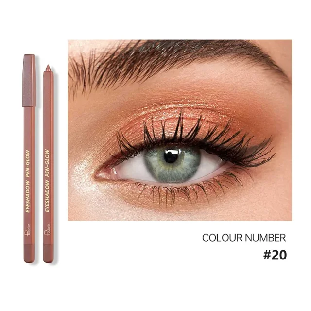 Lápiz Delineador de ojos mate ultrafino, sombra de ojos nacarada, resistente al agua, maquillaje coreano brillante de larga duración, 24 colores