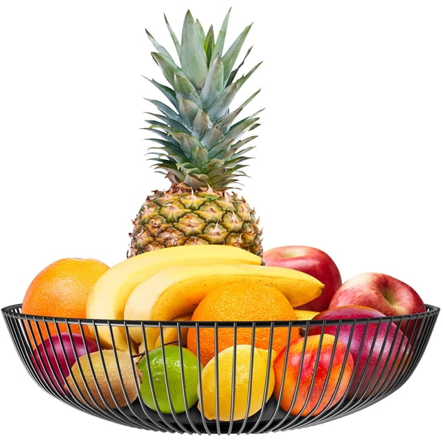 Frutero de metal negro Frutero negro Frutero de metal Frutero negro Frutero para huevo Frutero moderno Frutero de hierro Frutero de alambre de metal Namotu WL-00967