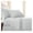 Bright White, variant on Pleated, 21-Inch Deep Pocket Twin Size Bed Sheets, 3-Piece, 1 Fitted Sheet, 1 Flat Sheet, 1 Pillow Case Standard Size, Blue Sheets Twin Size, Slate Blue