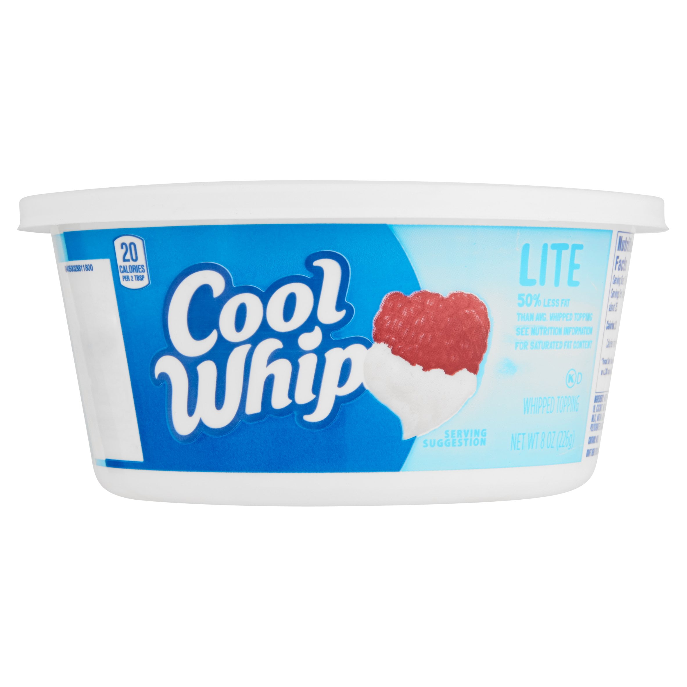 cool whip vs whipped cream nutrition