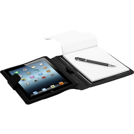 Targus THZ187US Black Faux Leather Notepad Folio Case For iPad