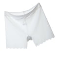 thumbnail image 4 of Calzoncillos de mujer de seda de hielo, bragas de talla grande, calzoncillos de seguridad transpirables, calzoncillos, lencería, ropa interior, blanco, 3XL Jumpingount AP001217-09B, 4 of 7