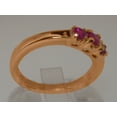 thumbnail image 4 of LBG British Made 9k Rose Gold Real Genuine Ruby Womens Promise Ring - 33 size options - Size 5.75, 4 of 6
