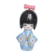 thumbnail image 3 of Figura de muñeca japonesa de dibujos animados en miniatura, pequeña escultura, figura de escritorio, geisha Azul A, 3 of 9