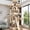 Beige, variant on Globlazer 80" Large Cat Tree Tower for Large Cats with 2 Cat Condo Hammock, 6 Scratching Posts for All Indoor Cats, Dark Grey