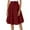Red-3, variant on QHFBli Womens Pu Leather Midi Skirt High Waist Button Down Straight Skirts