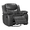 Gray, variant on Faux Leather Recliner Chair Rocking Swivel Reclining Chair Wide Home Theater Seat for Living Room Black