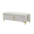 thumbnail image 4 of Velmero Queen Size Upholstered Storage Bed with Hydraulic Lift & Easy Assembly - No Box Spring Required,Beige, 4 of 12