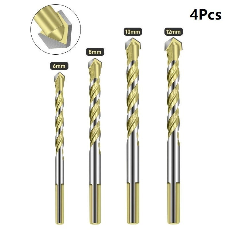 -Multifunctional Ceramic Glass Hole Working Sets Ultimate Drill Bits 4pcs 