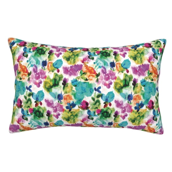 Kdxio Cotton Pillow Cases 14"x20" Pillowcases,Soft and Breathable Bedroom Pillow Cases-Watercolor Flowers