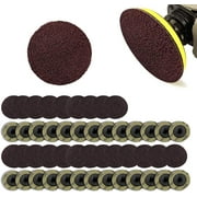 Roll Lock Sanding/Grinding Discs -50 Pieces - 2 inch 36 Grit -For Use With Drill