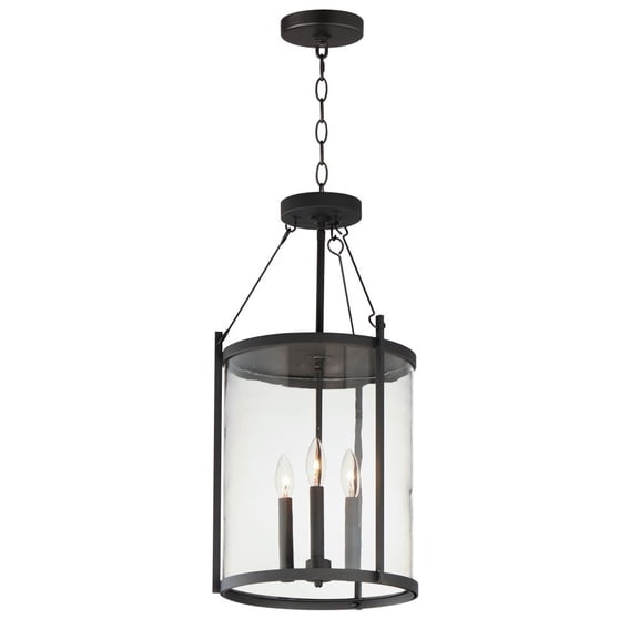 30069CLBK-Maxim Lighting-Belfry - 3 Light Outdoor Pendant-25 Inches Tall and 13 Inches Wide