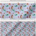 thumbnail image 2 of Soimoi Cotton Cambric Fabric Mermaid & Starfish Ocean Print Sewing Fabric Yard 42 Inch Wide, 2 of 7