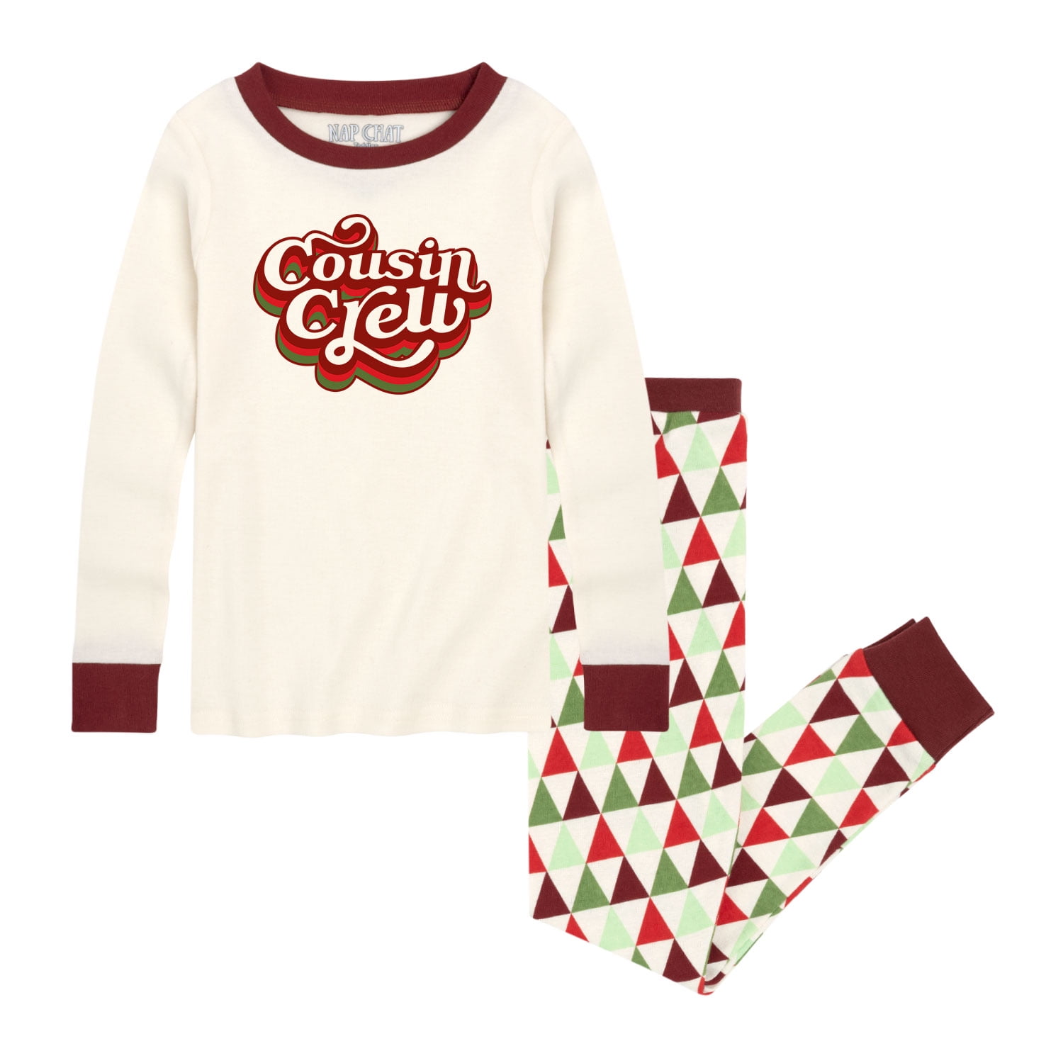 Nap Chat Cousin Crew Toddler Matching Family Christmas Pajama Set Walmart Com Walmart Com