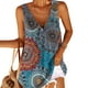 thumbnail image 1 of Minnieouse Camiseta sin mangas con cuello en V estampado para mujer Prendas para la parte del cuerpo azul M Minnieouse AP002036-34, 1 of 4