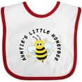 thumbnail image 3 of Inktastic Auntie's Little Honeybee Boys or Girls Baby Bib, 3 of 4