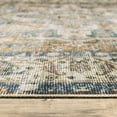 thumbnail image 5 of Oriental Weavers Charleston Washable Area Rug - CHA02 - 5' x 7' - in Blue/ Gold - Vintage Inspired, Non-Slip, Stain Resitant, Ultra Low Pile, Bedroom, Office Rug, 5 of 5
