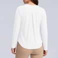 thumbnail image 4 of Posijego Women's UPF 50+ Sun Shirts Long Sleeve Sun Protection Tops Quick Dry Lightweight Athletic Workout Running Active Tees, 4 of 5