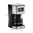 thumbnail image 2 of Open Box Chefman 12-Cup Programmable Digital Coffee Maker w/ Auto Shut Off - Stainless Steel, 2 of 6