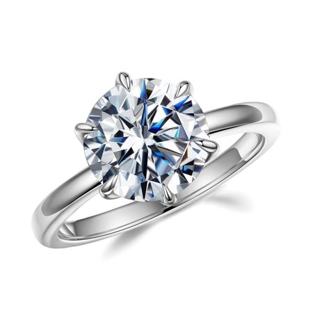 SFTING 2CT Moissanite Engagement Promise Rings for Women 925 Sterling Silver D Color VVS1