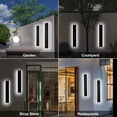 thumbnail image 6 of Melucee 2 Pack 24in Modern LED Outdoor Light,Outdoor Garage Sconces Wall Lighting IP65 Waterproof Exterior Wall Mount Lighting, 6 of 6