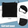 thumbnail image 3 of 3 Pieces Golf Towel Set Golf Ball Towel Microfiber Waffle Pattern Tri-fold Golf Towels Golf Washer Cleaner Towel with Clip for Golf Lover, 3 of 7