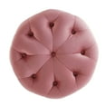thumbnail image 4 of Modway Amour Tufted Button Round Performance Velvet Ottoman in Dusty Rose, 4 of 6