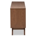 thumbnail image 5 of Bairbremy Studios Halfrida 6-Drawer Mid-Century Modern Style Dresser, White/Walnut, 5 of 15