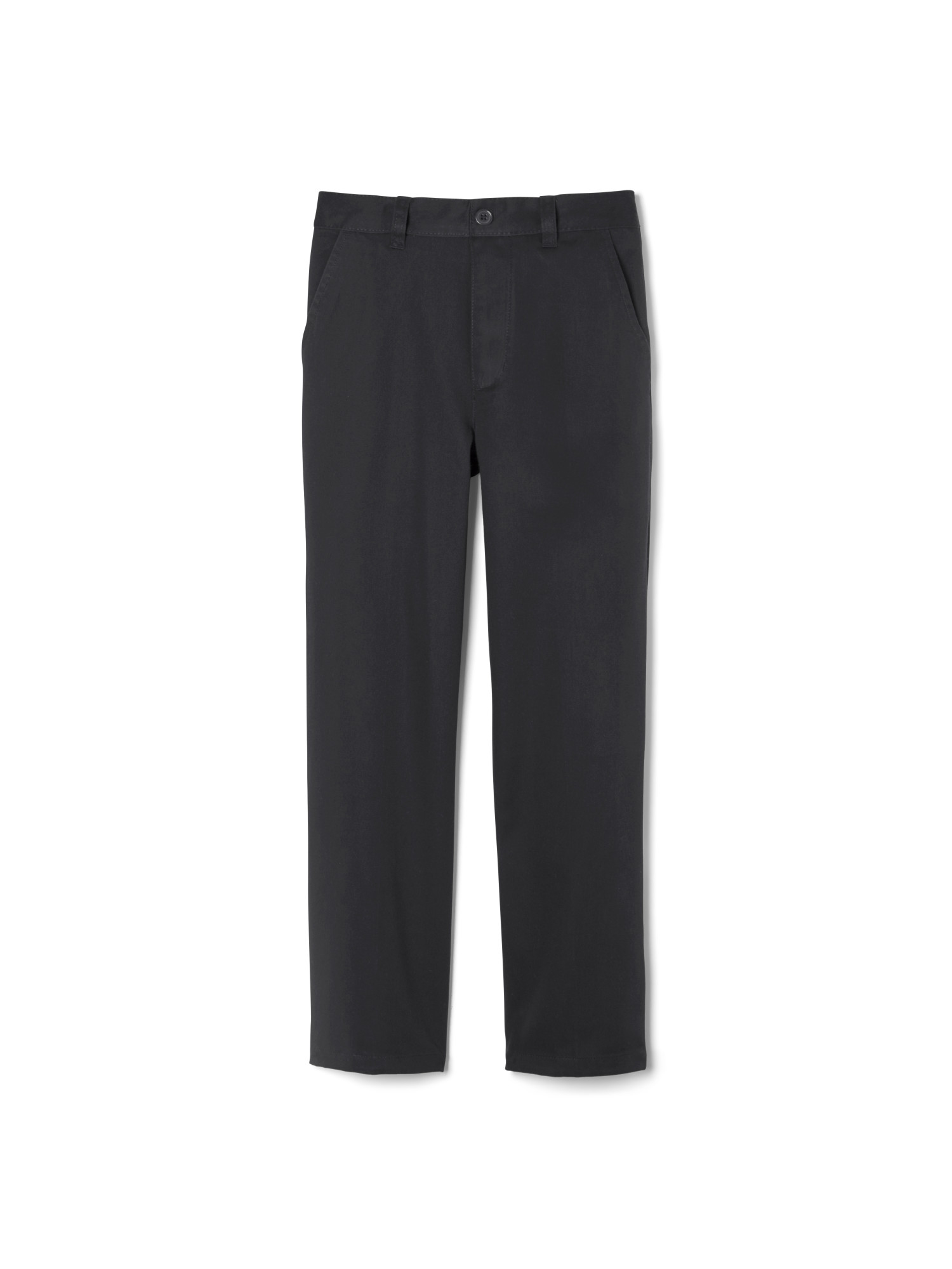 Details about  / Chaps Boys HUSKY FIT Black Chino Dress Uniform Pants Casual 100/% Cotton Flat