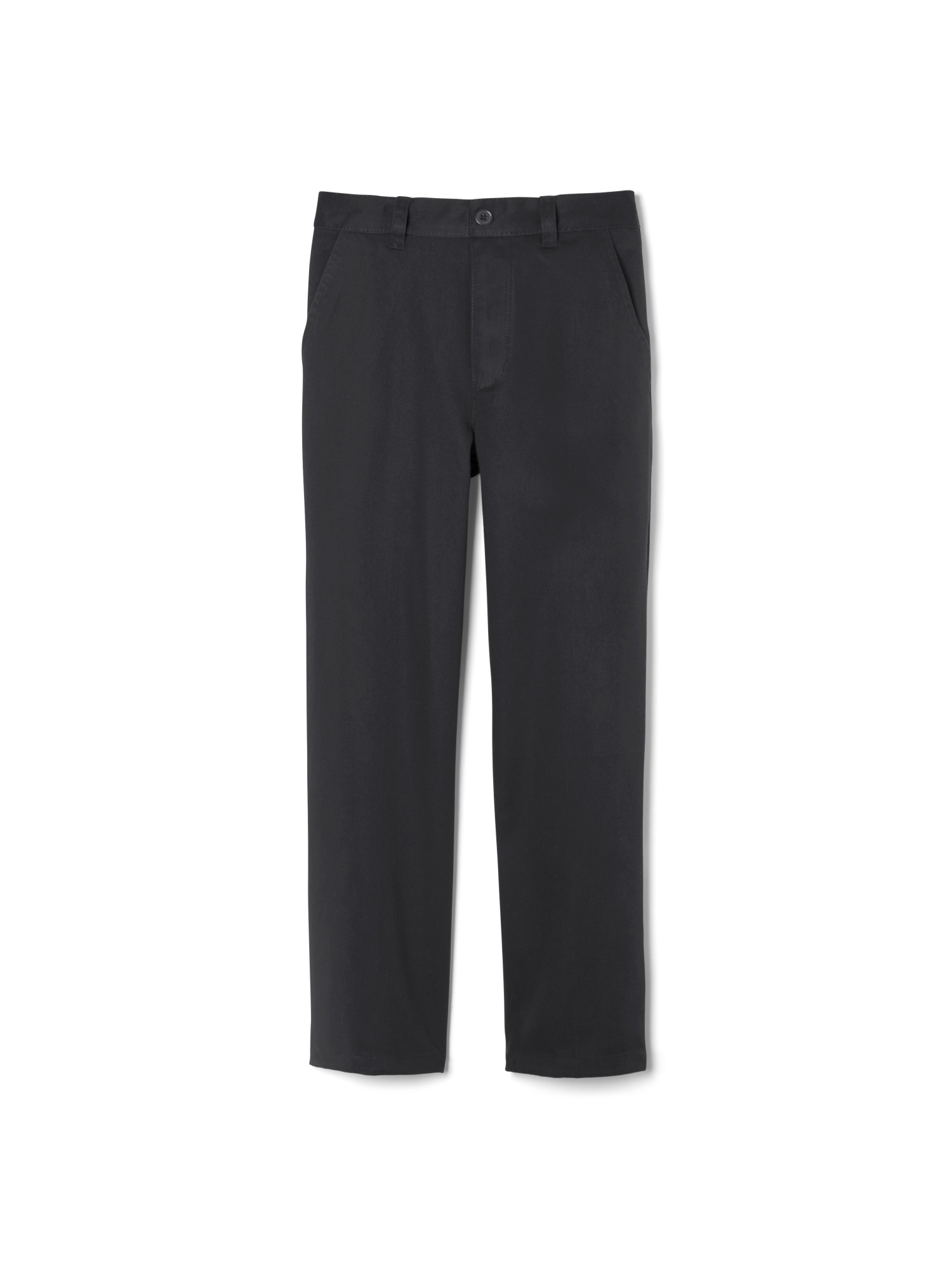 Details about / Chaps Boys HUSKY FIT Black Chino Dress Uniform Pants Casual 100/% Cotton Flat