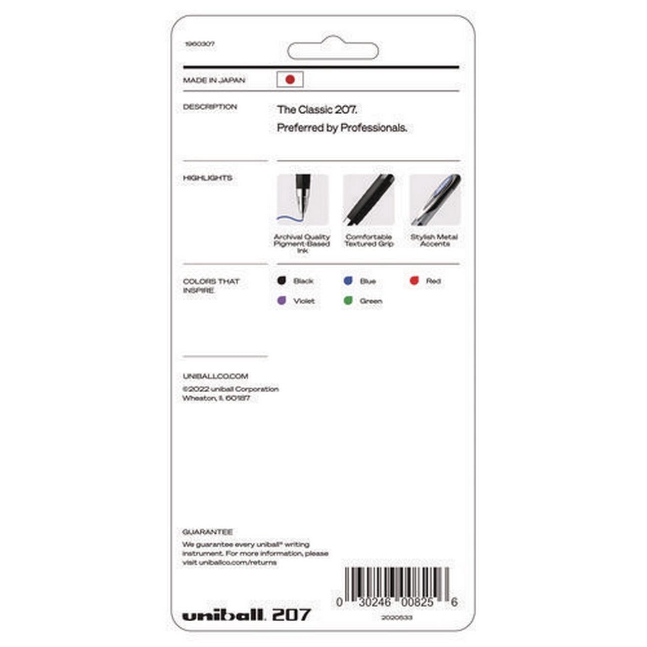 Signo 207 Gel Pen, Retractable, Medium 0.7 Mm, Assorted Ink And Barrel Colors, 5/pack | Bundle of 5